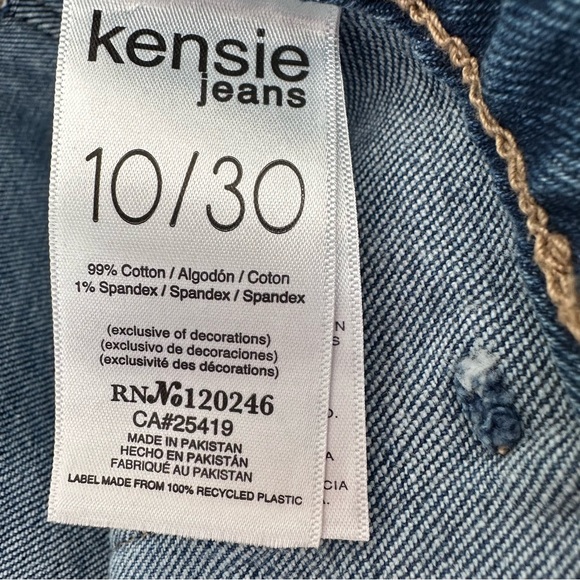 Kenzie Jeans Savannah High Rise Flare Crop Denim Size 10 NWT Vintage Inspired - Picture 14 of 14